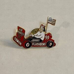 Vintage Shriners 1999 Go Karts Osman Jerry Plachecki Flag Red Lapel Pin